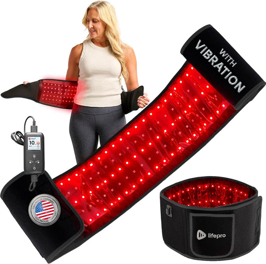 Red Light Therapy Belt - 660Nm & 850Nm near Infrared & Red Light Therapy for Body, Relaxing Muscle, Inflammation, Improve Circulation