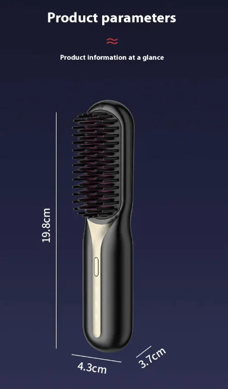 Peigne lissant à charge sans fil