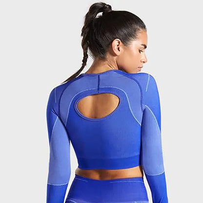 Quick-Dry Seamless Yoga Set with Heart Design